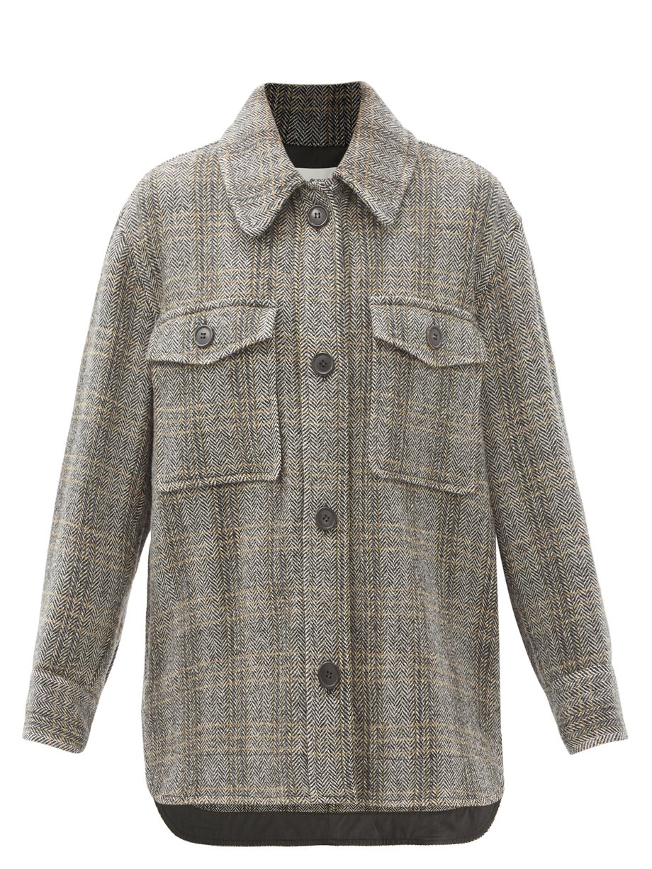 frill efterligne Usikker Neutral Garvey wool-herringbone shirt jacket | Isabel Marant Étoile |  MATCHESFASHION US