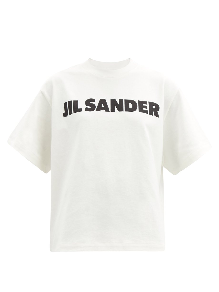 Jil Sander Jil Sander Logo-print cotton-jersey T-shirt White ...