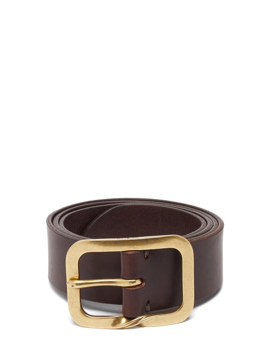 Brown Sig twisted-buckle leather belt | Paul Smith | MATCHESFASHION UK