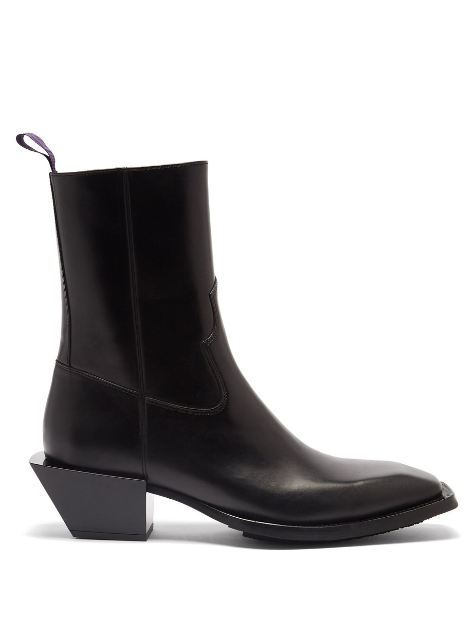 Eytys Eytys Luciano leather Western boots Black｜MATCHESFASHION（マッチズファッション)