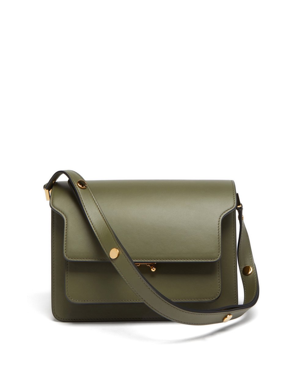 Green Trunk medium leather shoulder bag | Marni | MATCHESFASHION US