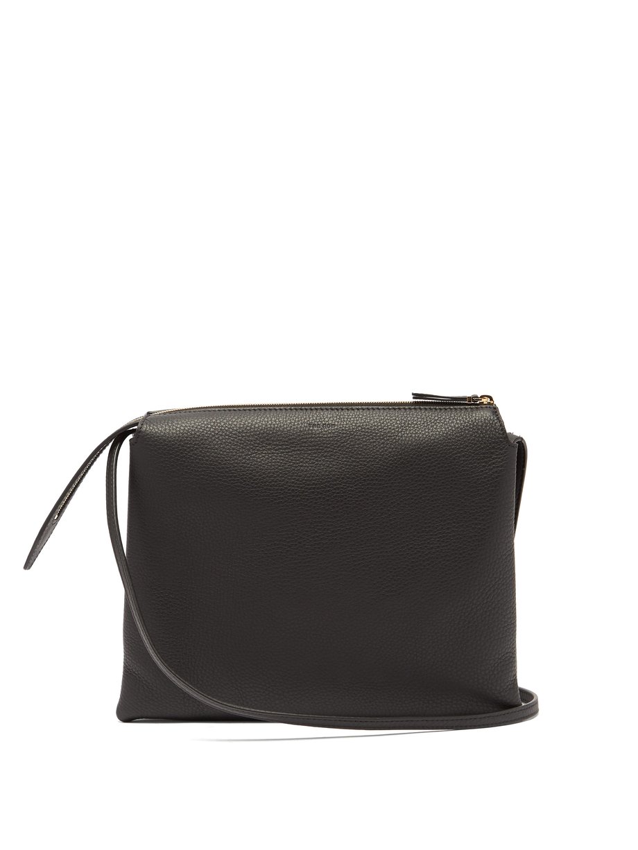 The Row The Row Nu Twin small leather cross-body bag Black ...