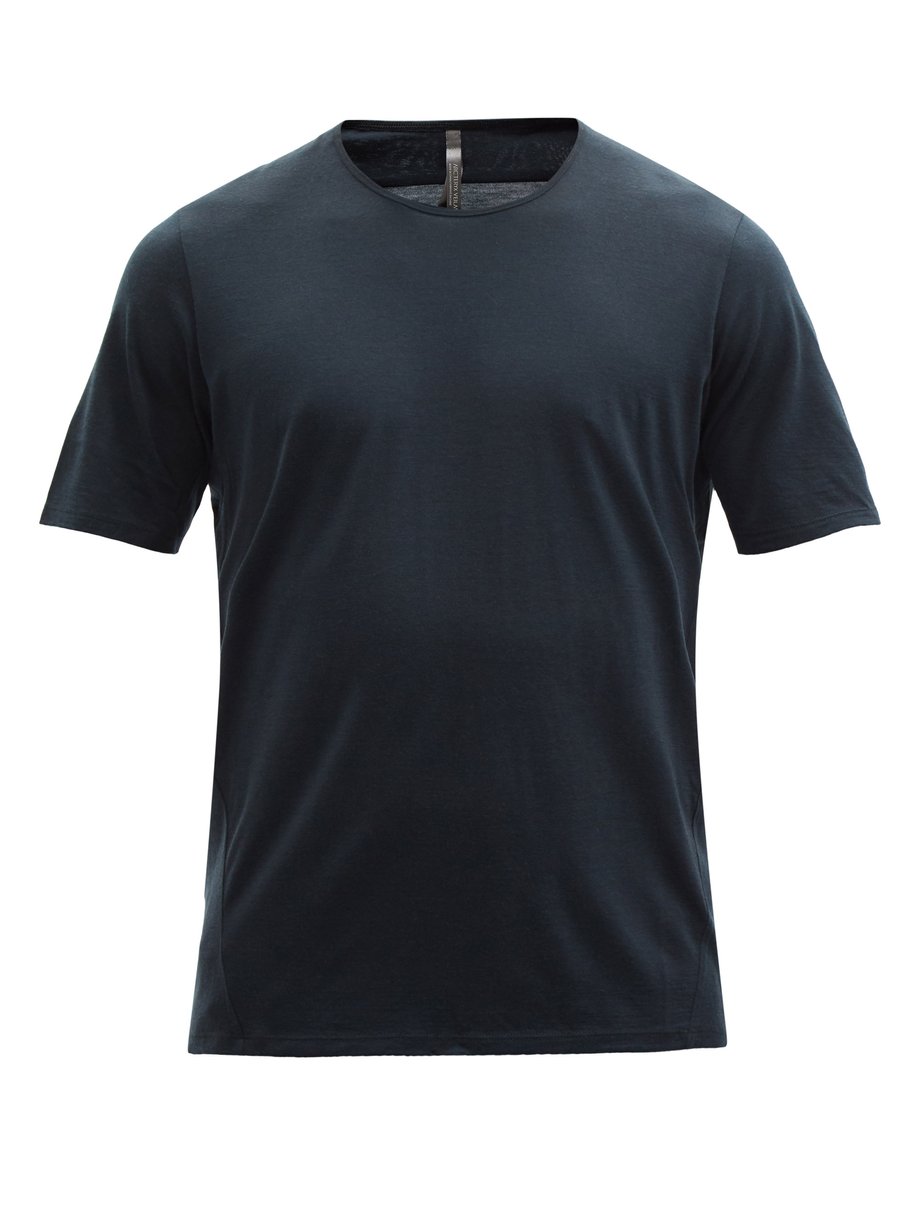 Navy Frame wool-blend jersey T-shirt | Veilance | MATCHESFASHION US
