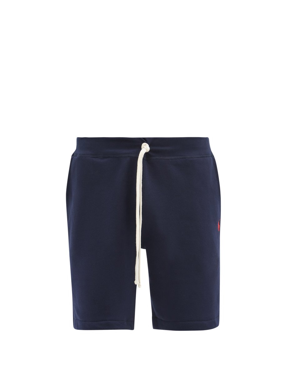 폴로 랄프로렌 반바지 Polo Ralph Lauren Navy Drawstring cotton-blend jersey shorts