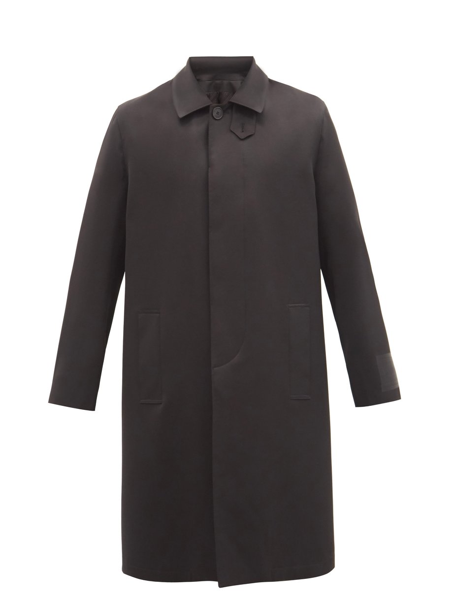 Givenchy ジバンシィ ウールツイルコート ブラック｜MATCHESFASHION（マッチズファッション)