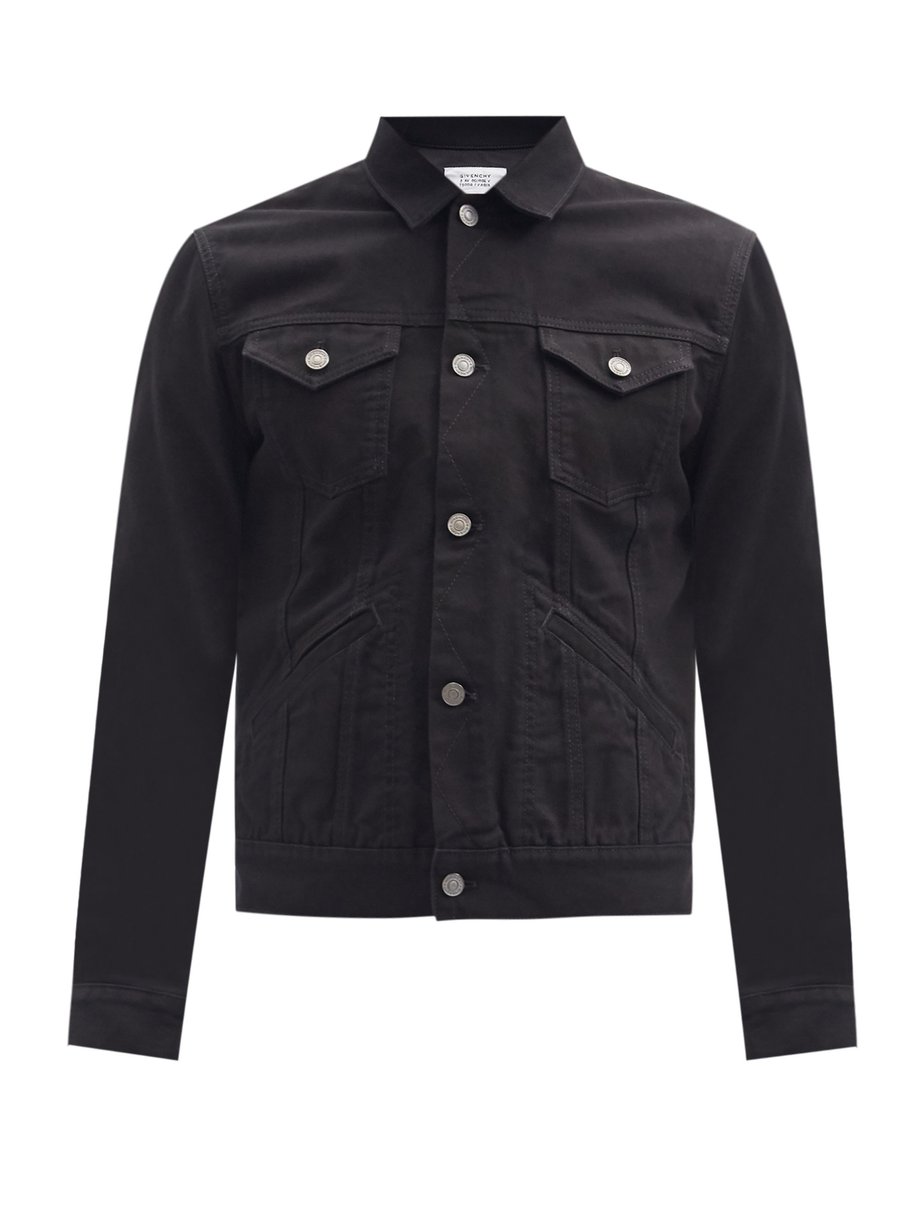 Black Logo-print panelled denim jacket | Givenchy | MATCHESFASHION US