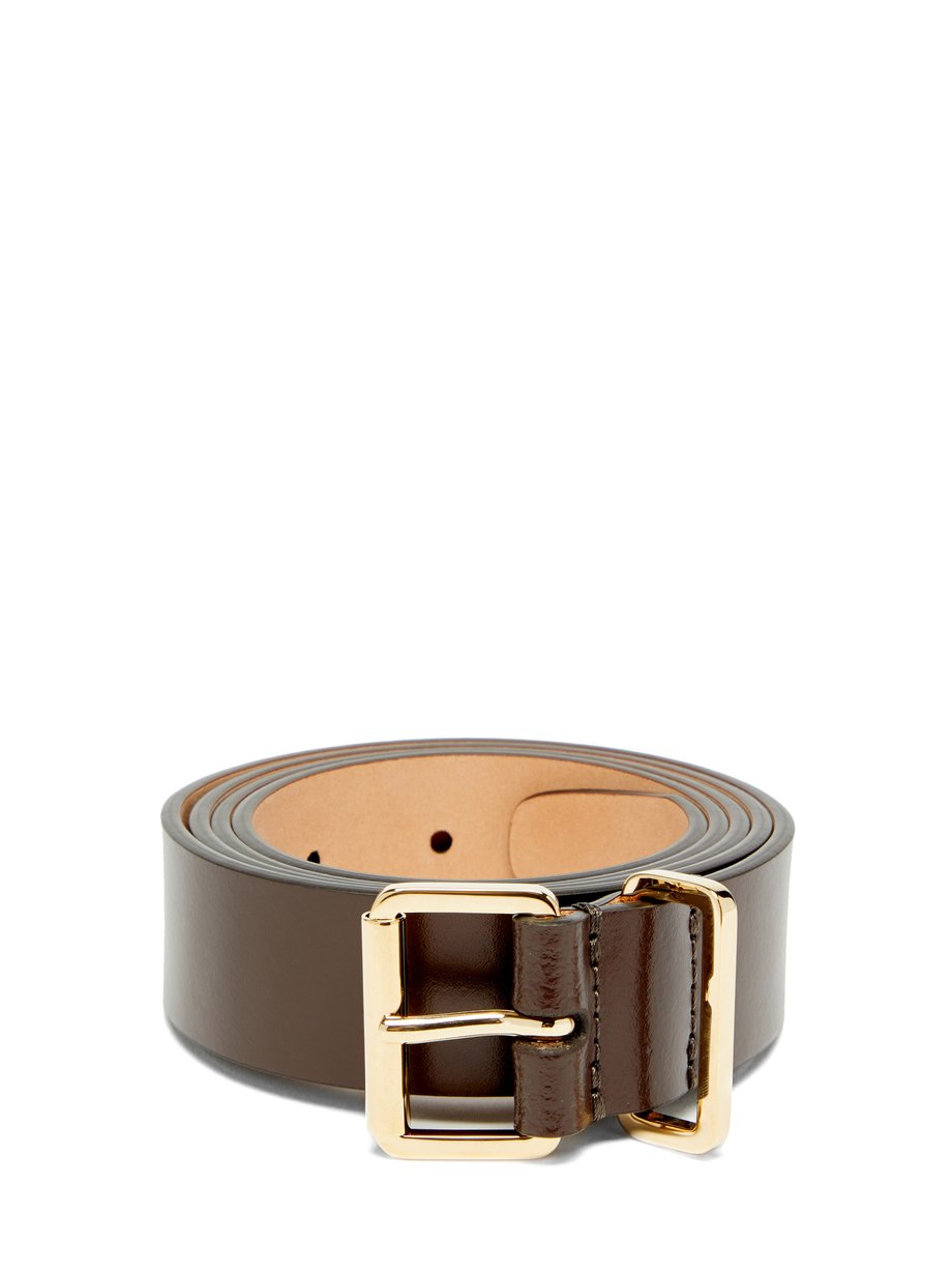 Brown Logo-debossed leather belt | DSquared² | MATCHESFASHION UK