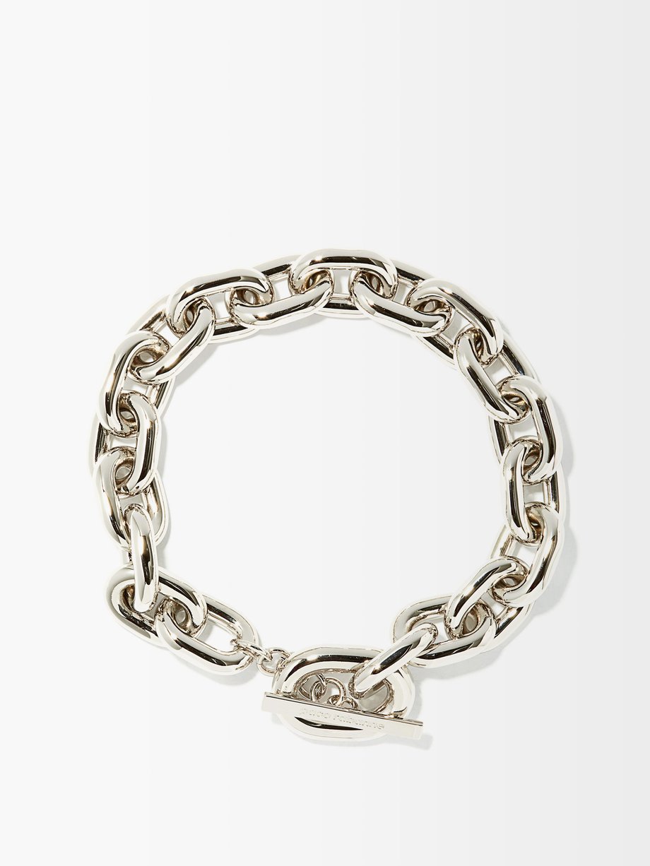 Metallic XL chain-link necklace | Paco Rabanne | MATCHESFASHION AU