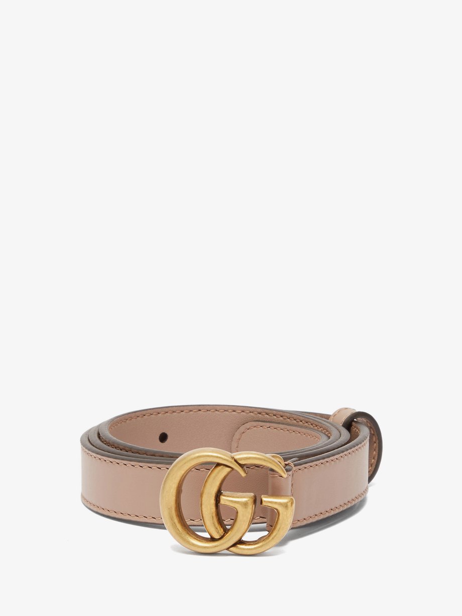 Gucci Gucci GG-logo leather belt 