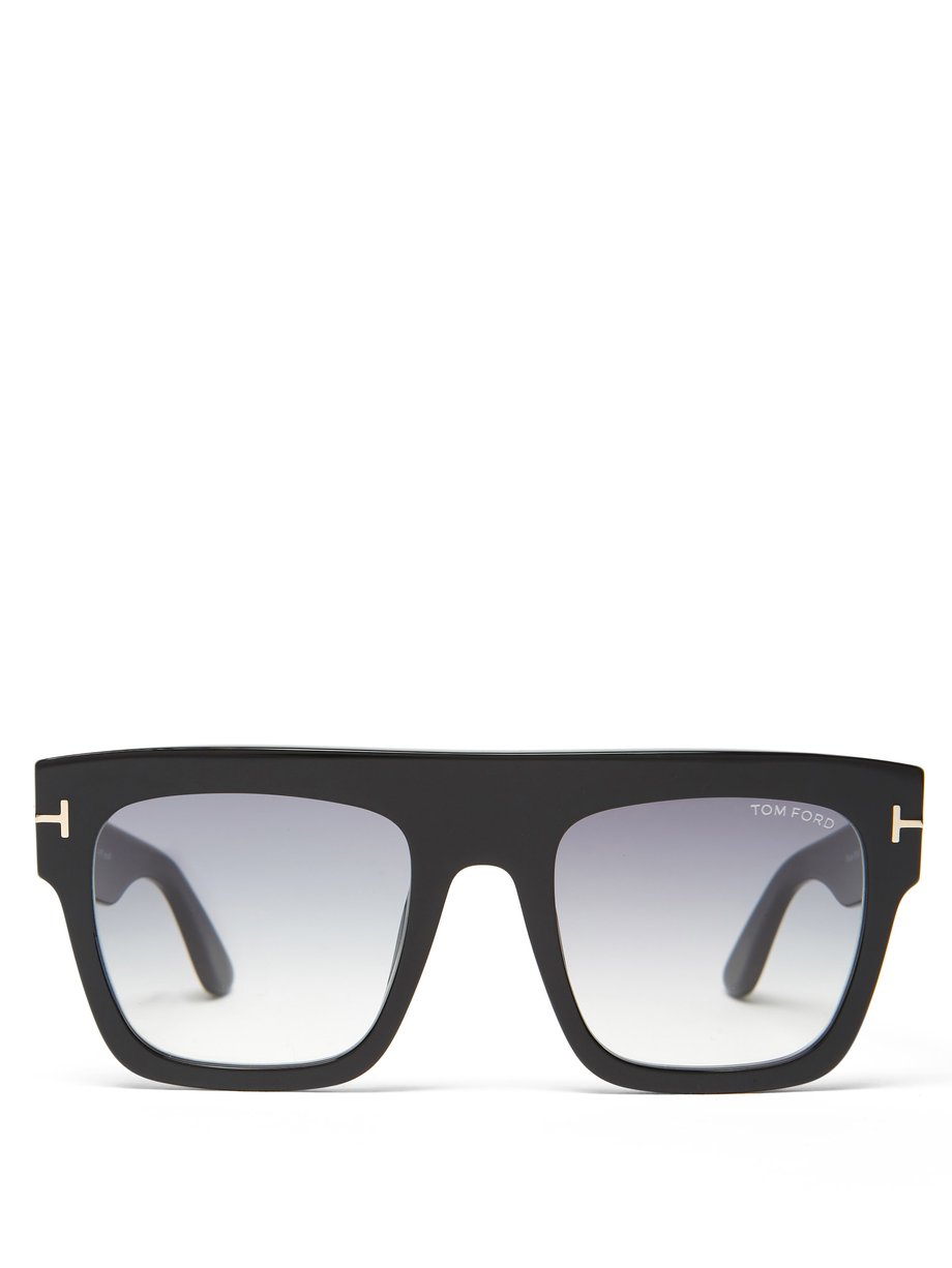 Black Renee Oversized Square Acetate Sunglasses Tom Ford Eyewear Matchesfashion Us