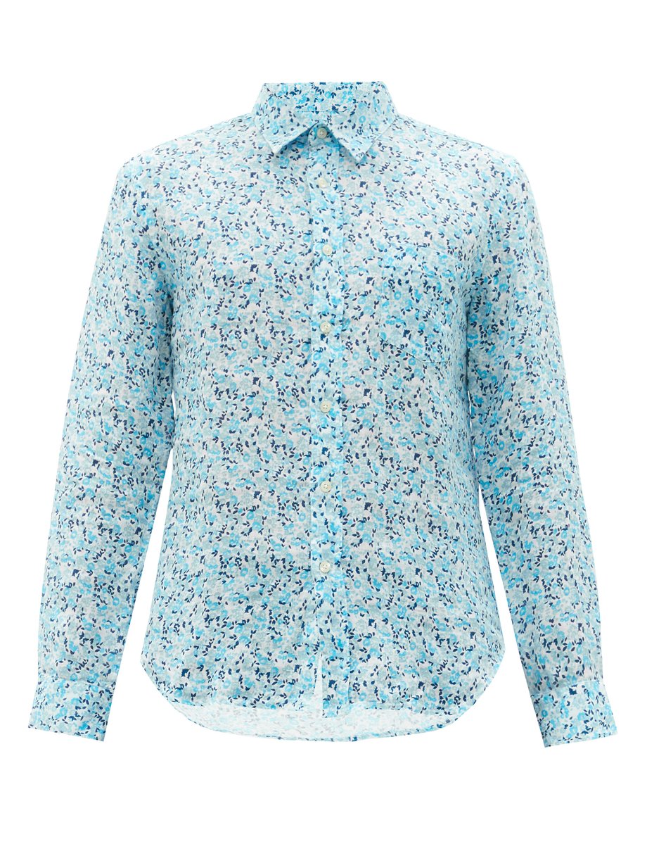 Floral-print linen shirt Print 120% Lino | MATCHESFASHION FR
