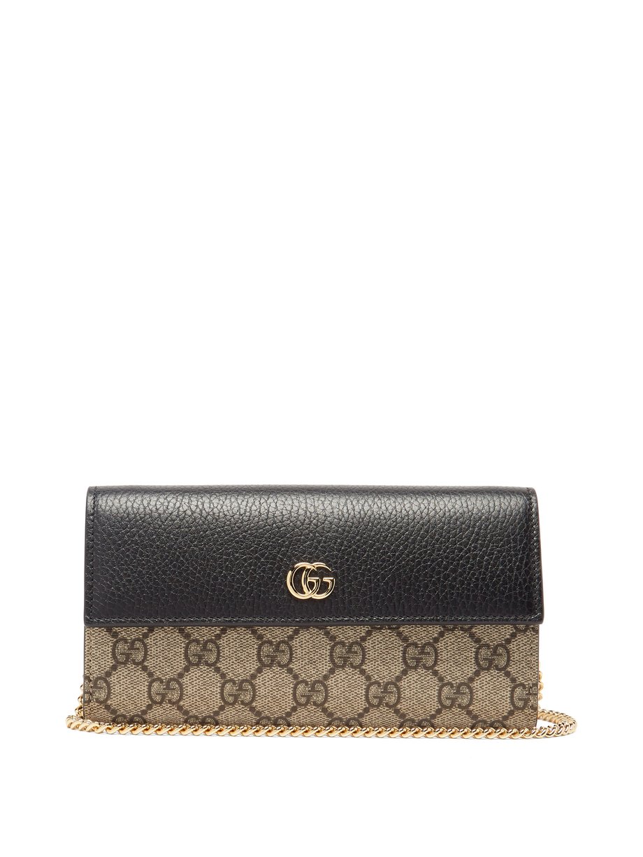 gucci black leather wallet