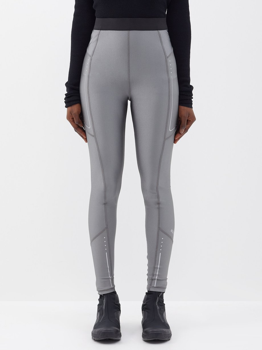 Metallic Reflective high-rise leggings | Moncler | MATCHESFASHION AU