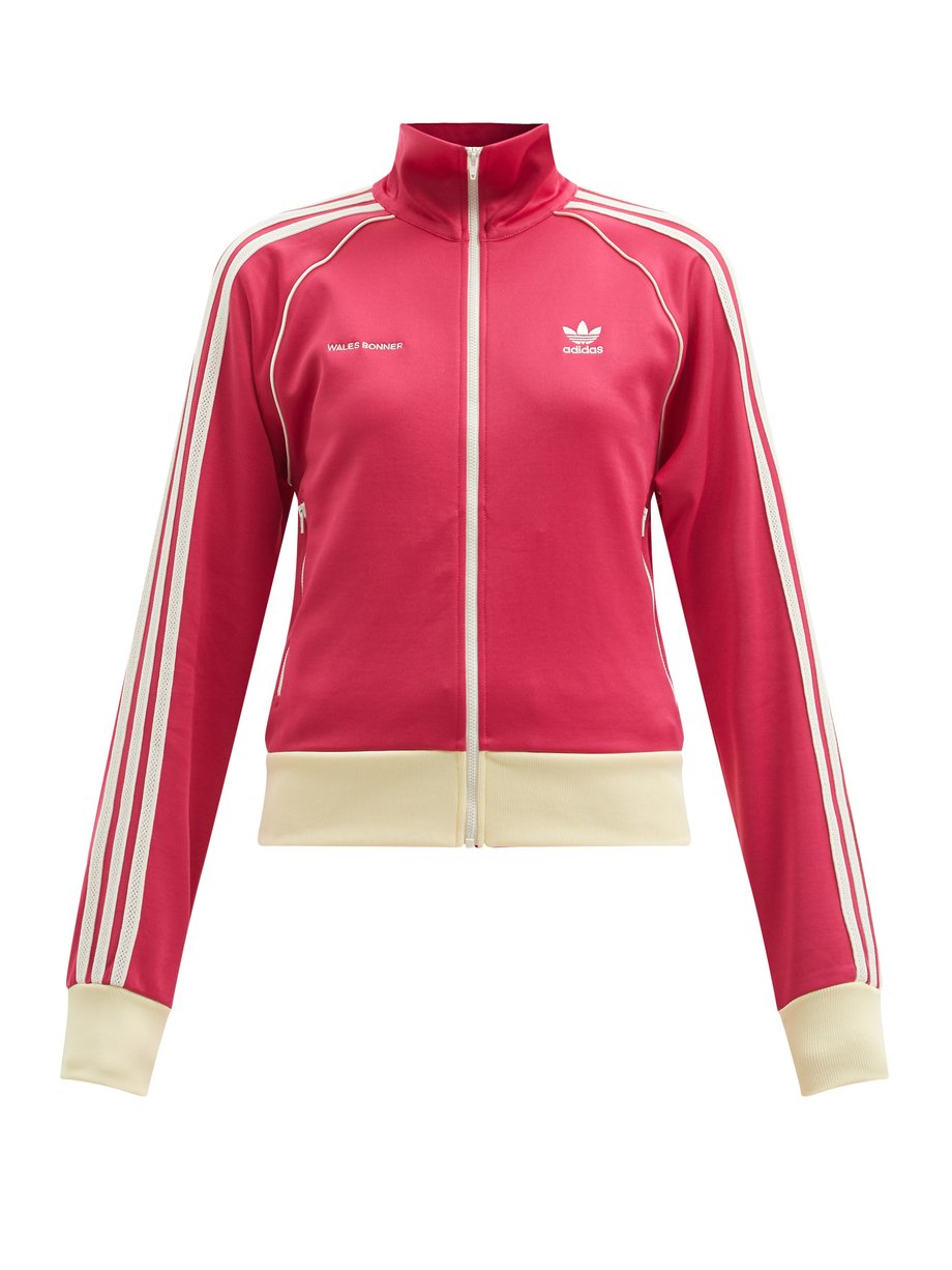 Pink Three-stripe jersey track jacket | Wales Bonner | MATCHESFASHION US