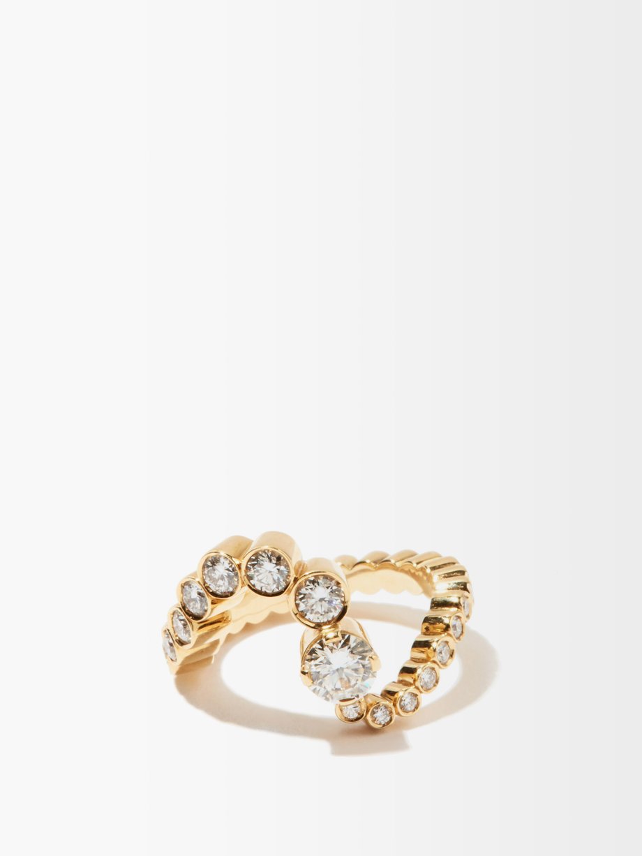 Gold Grand Ocean Ensemble diamond & 18kt gold ring | Sophie Bille Brahe ...