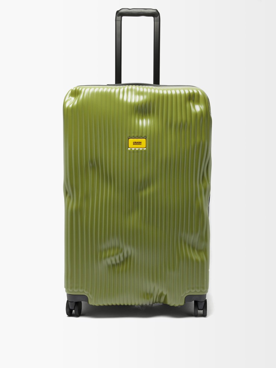 Stripe 79cm suitcase Green Crash Baggage | MATCHESFASHION FR