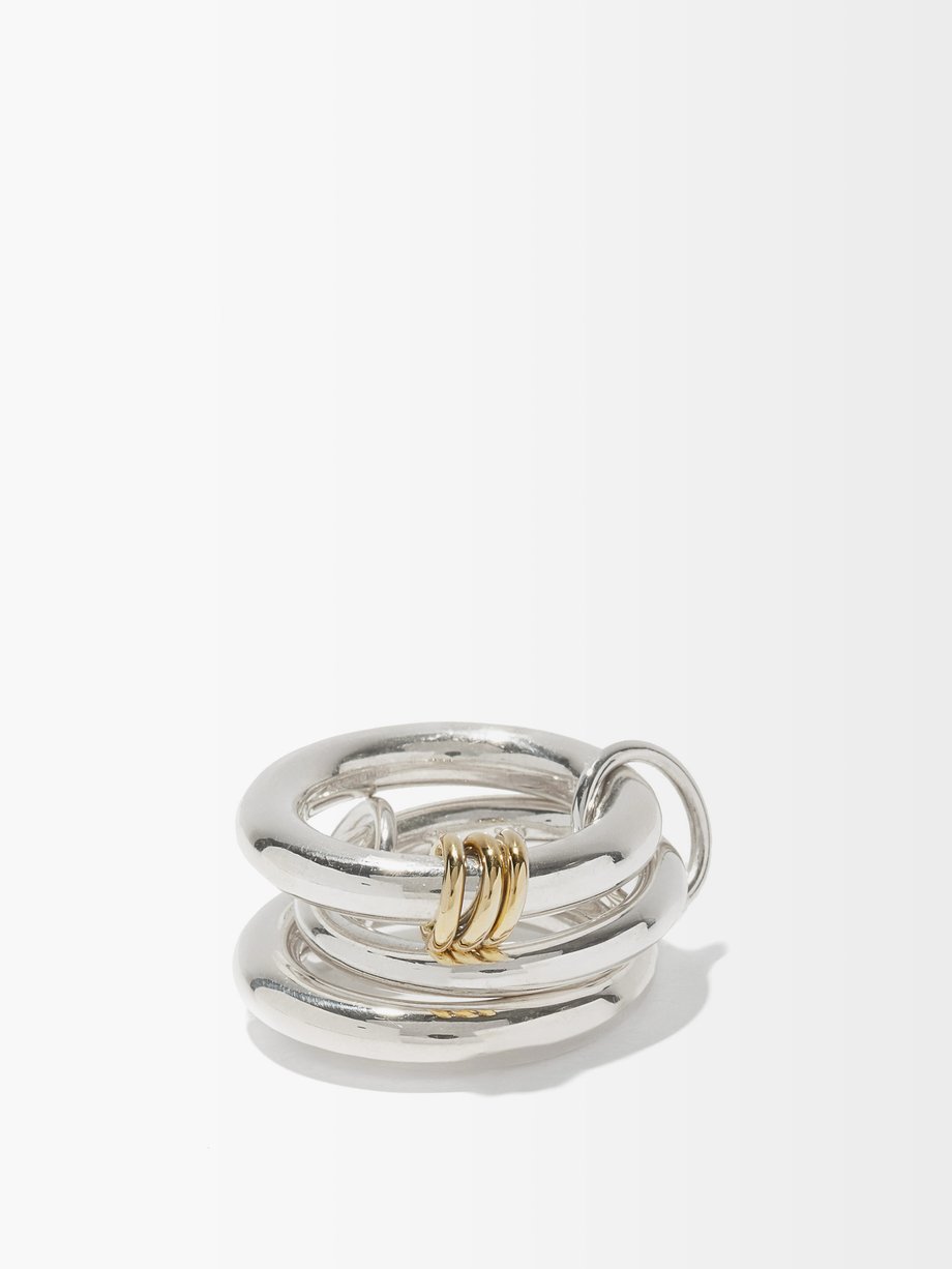 Hydra 18kt gold & sterling silver ring