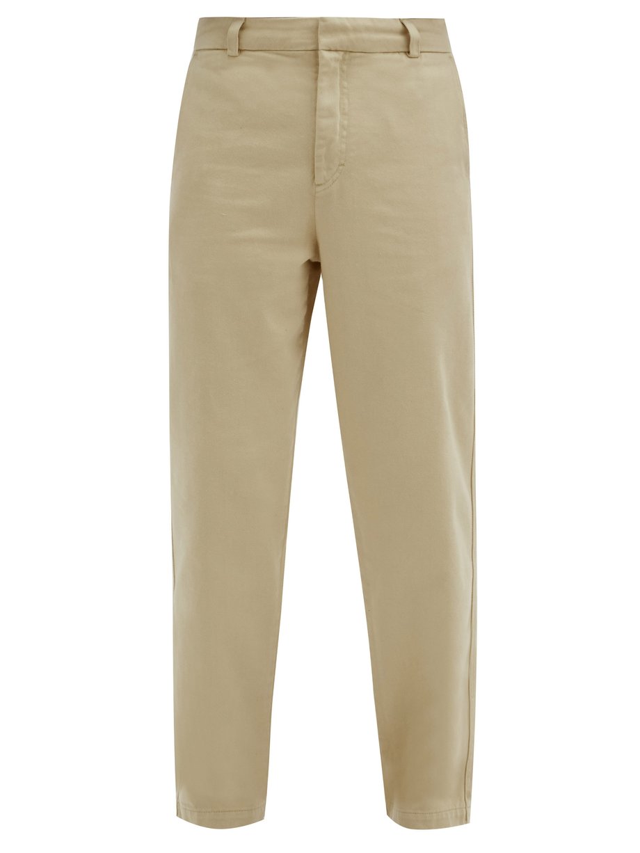 Light Beige Garment-dyed Cotton-twill Chino Trousers Mens MATCHESFASHION Men Clothing Pants Chinos 