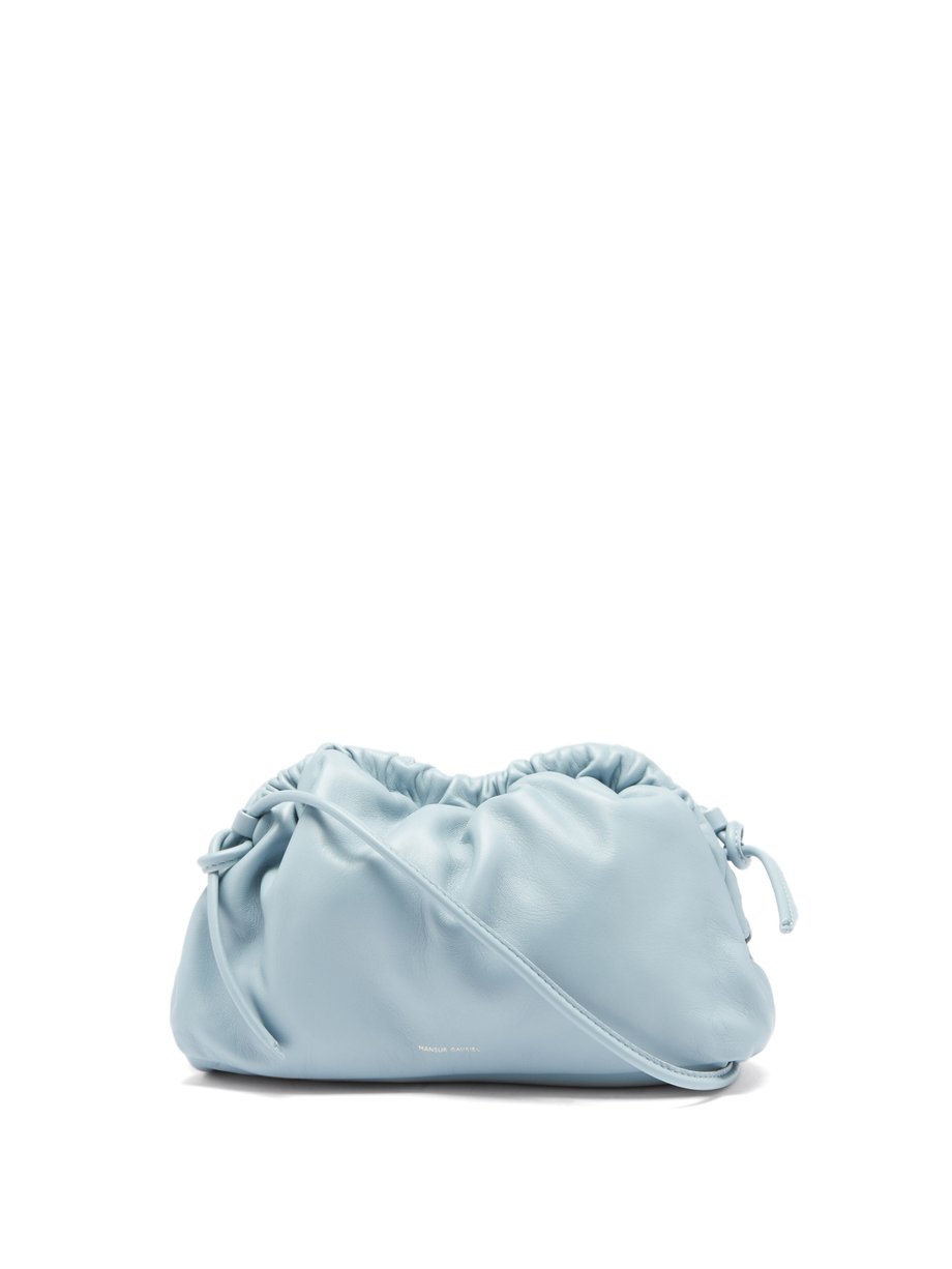 Blue Cloud mini leather clutch bag | Mansur Gavriel | MATCHESFASHION AU
