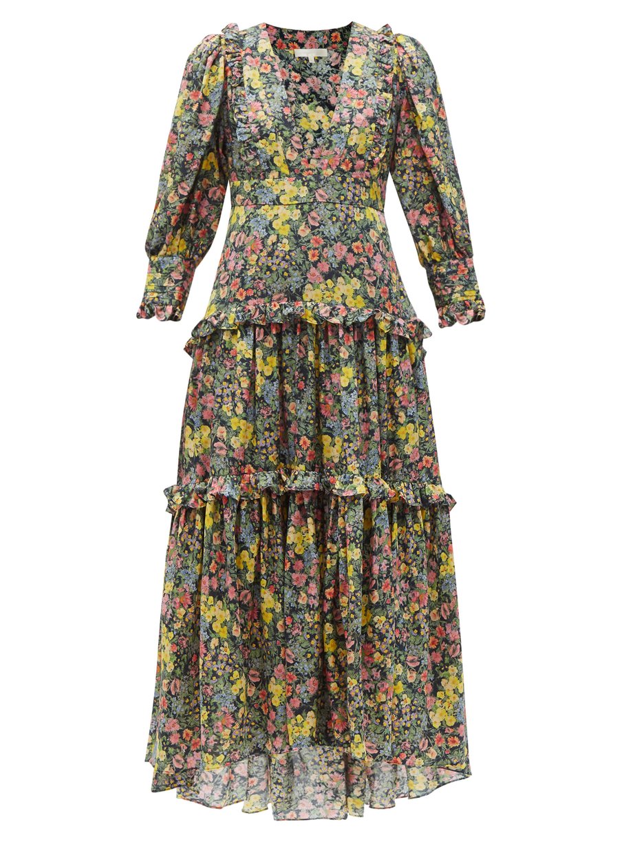 Print Lorencia floral-print cotton-blend dress | LoveShackFancy ...