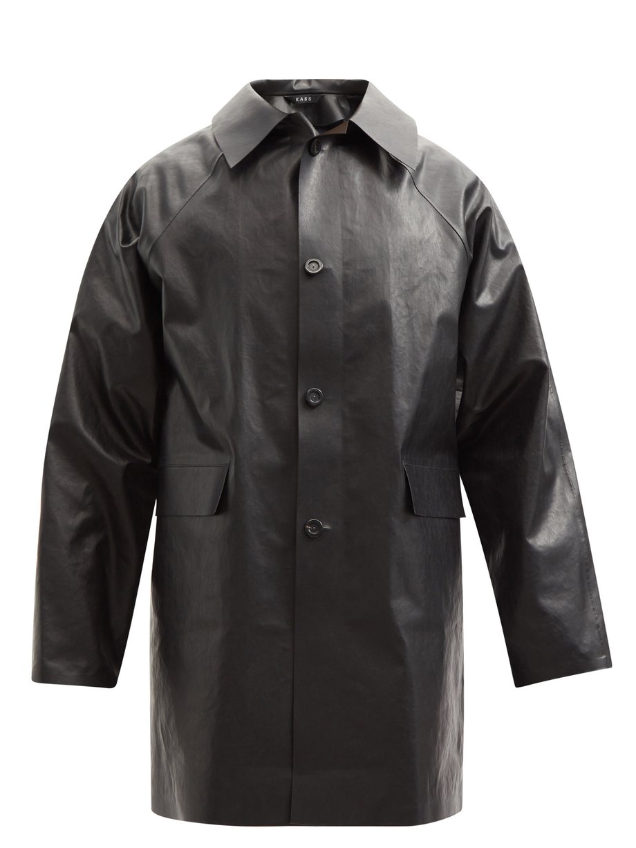 Black Original Oil cotton-blend coat | Kassl Editions | MATCHESFASHION UK