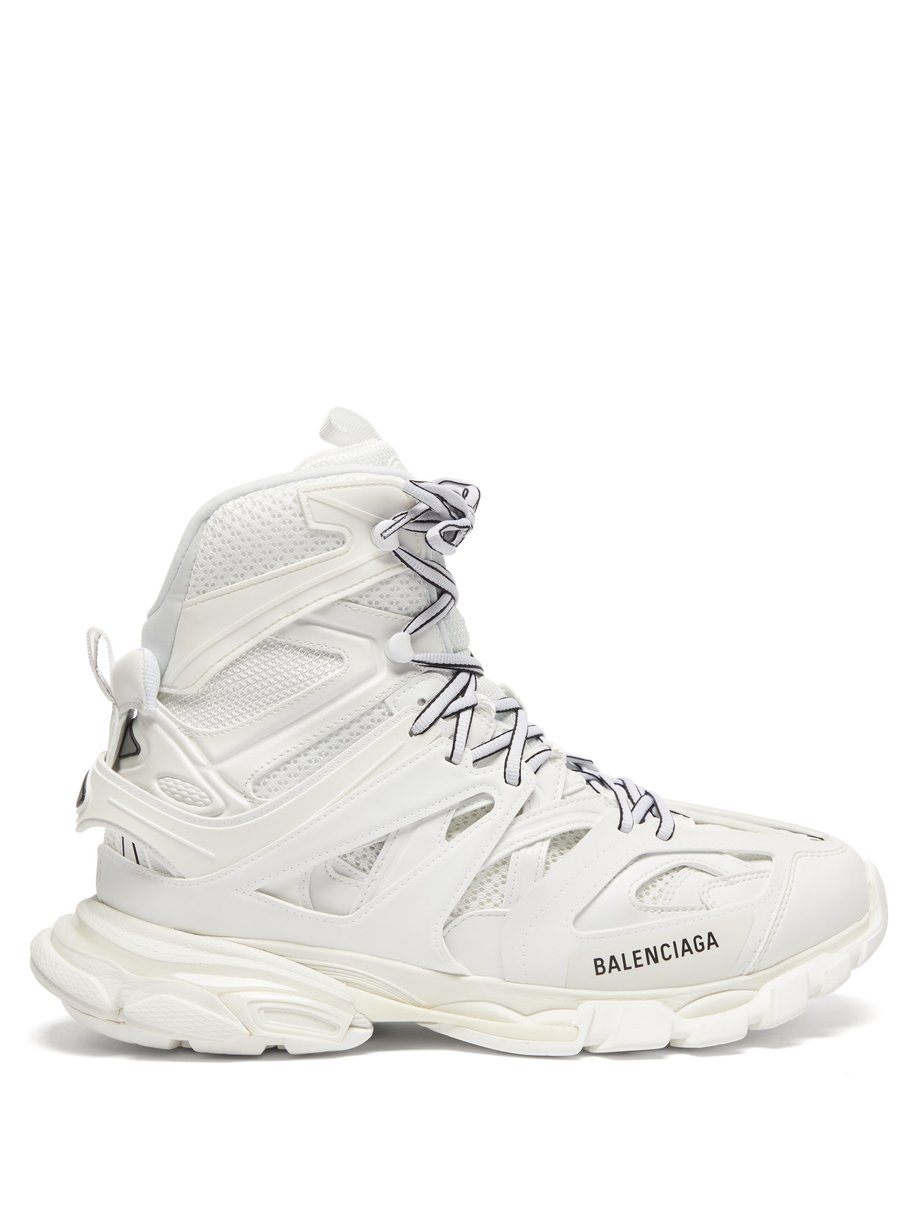 White Track Hike panelled faux-leather boots | Balenciaga ...