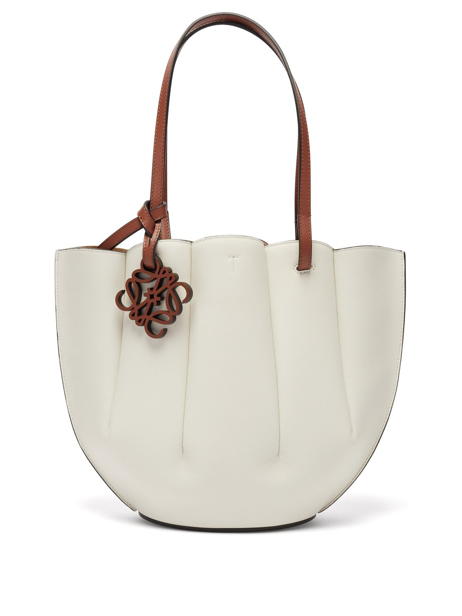 White Shell small leather tote bag | Loewe | MATCHESFASHION US