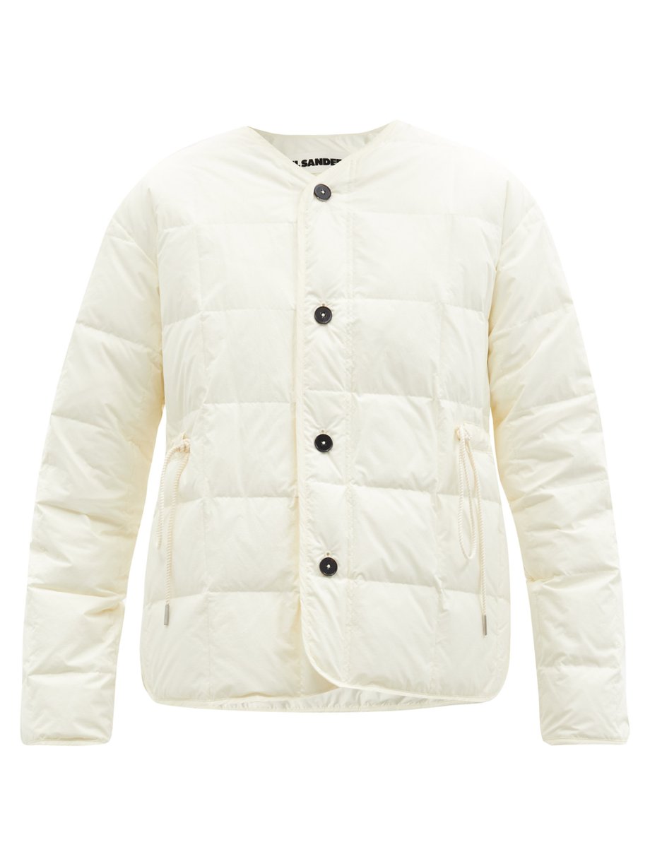 White Drawstring-waist down jacket | Jil Sander | MATCHESFASHION US