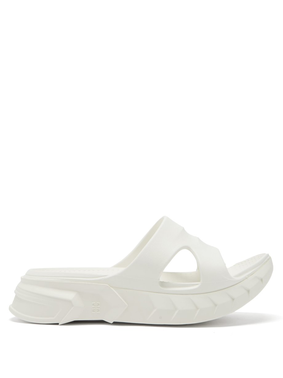 White Marshmallow cutout slides | Givenchy | MATCHESFASHION US