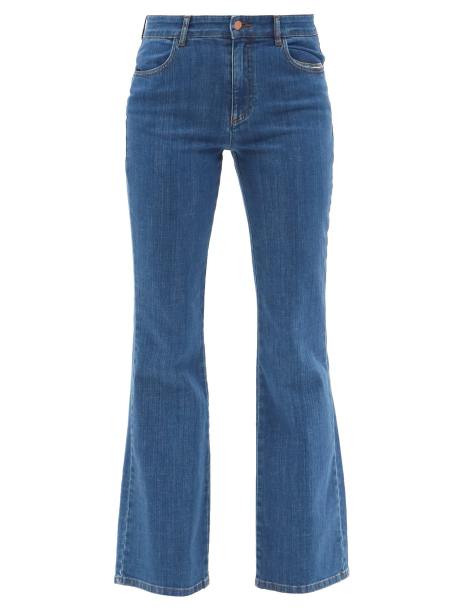 Blue Rainbow-pocket flared-leg jeans | See By Chloé | MATCHESFASHION US