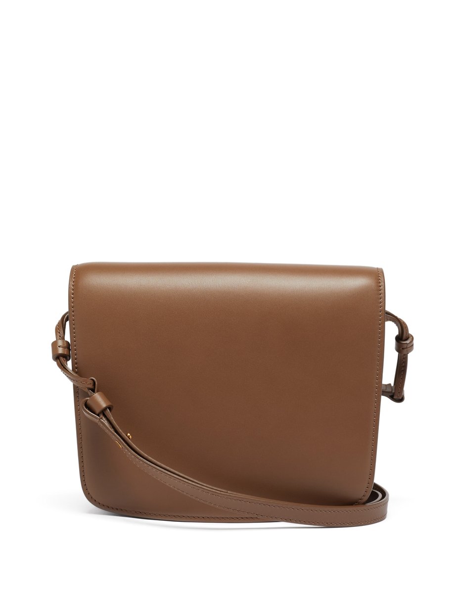 Brown Julien large leather shoulder bag | The Row | MATCHESFASHION UK