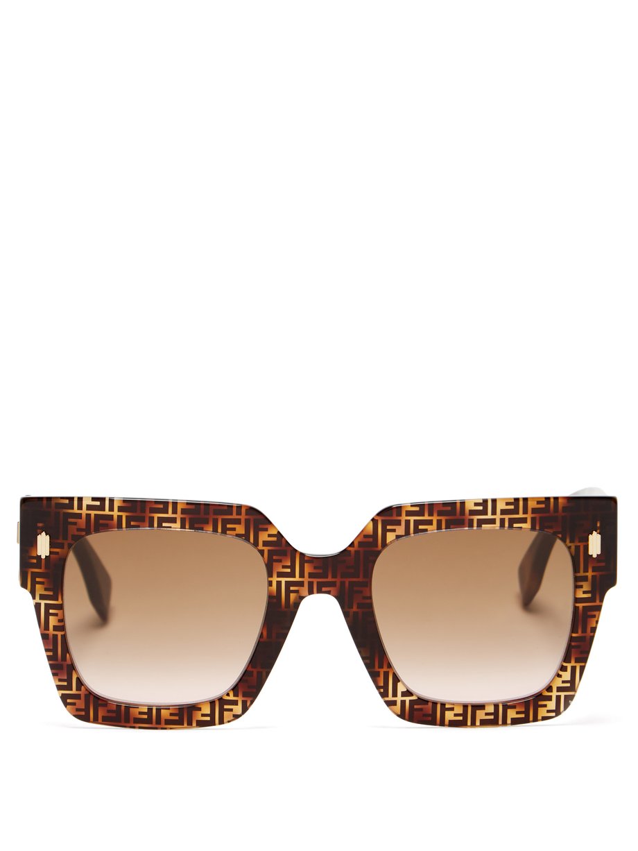 fendi square acetate sunglasses