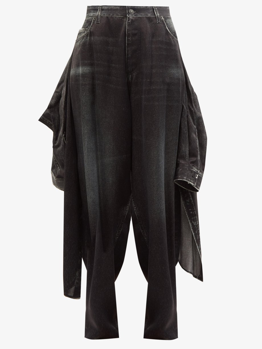 Balenciaga Oversized trousers Grey｜MATCHESFASHION（マッチズファッション)