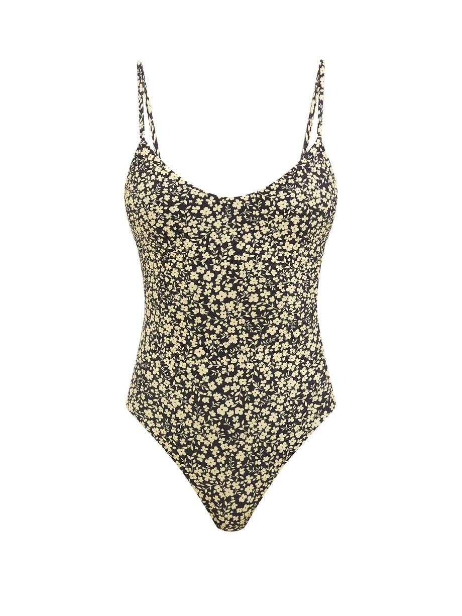 Black The Scoop floral-print swimsuit | Matteau | MATCHESFASHION US