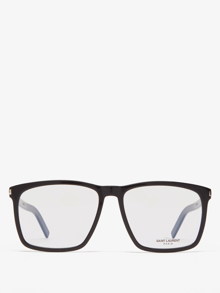 saint laurent square acetate optical glasses