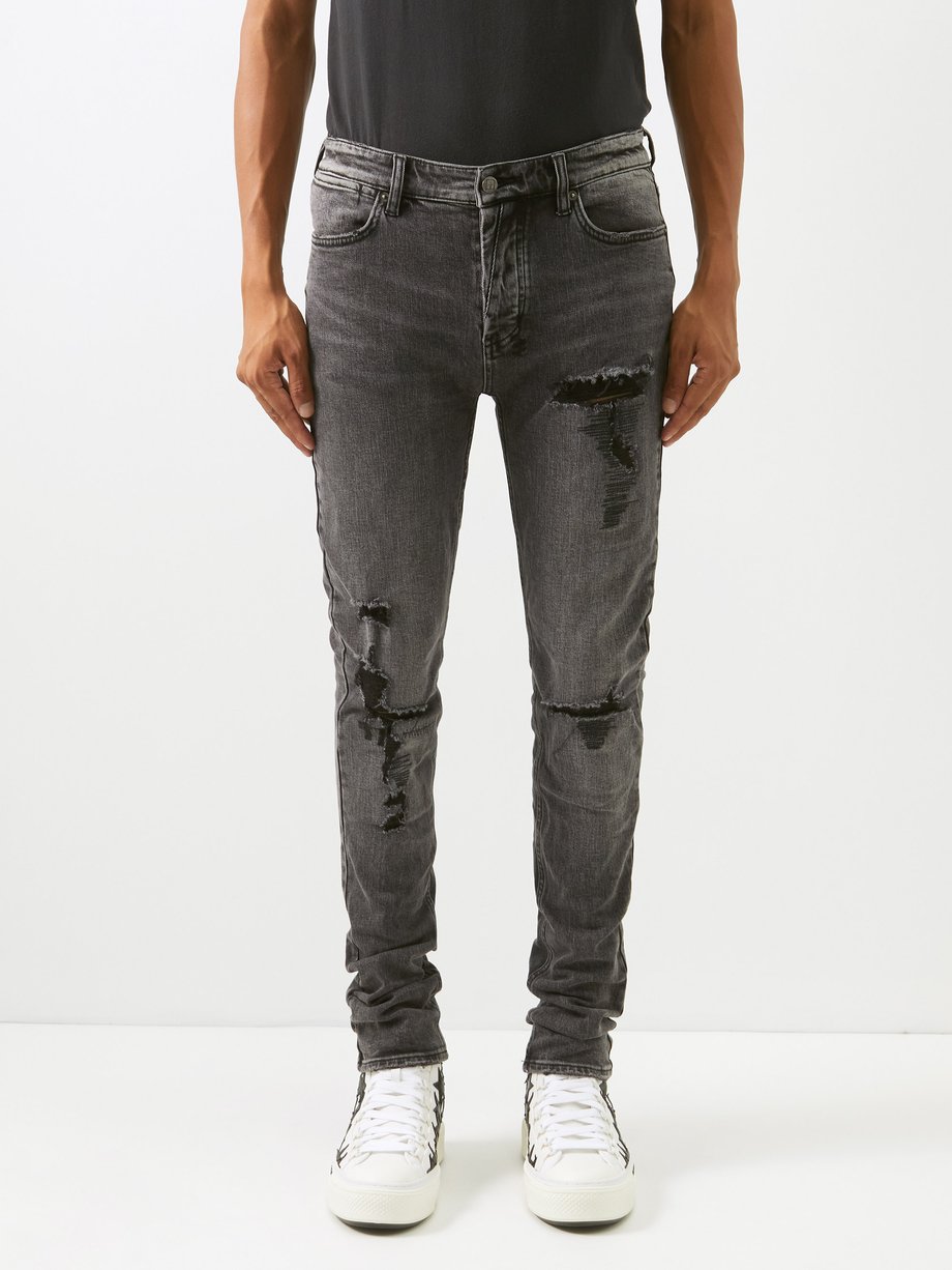 Black Van Winkle Angst Trash distressed skinny-leg jeans | Ksubi ...