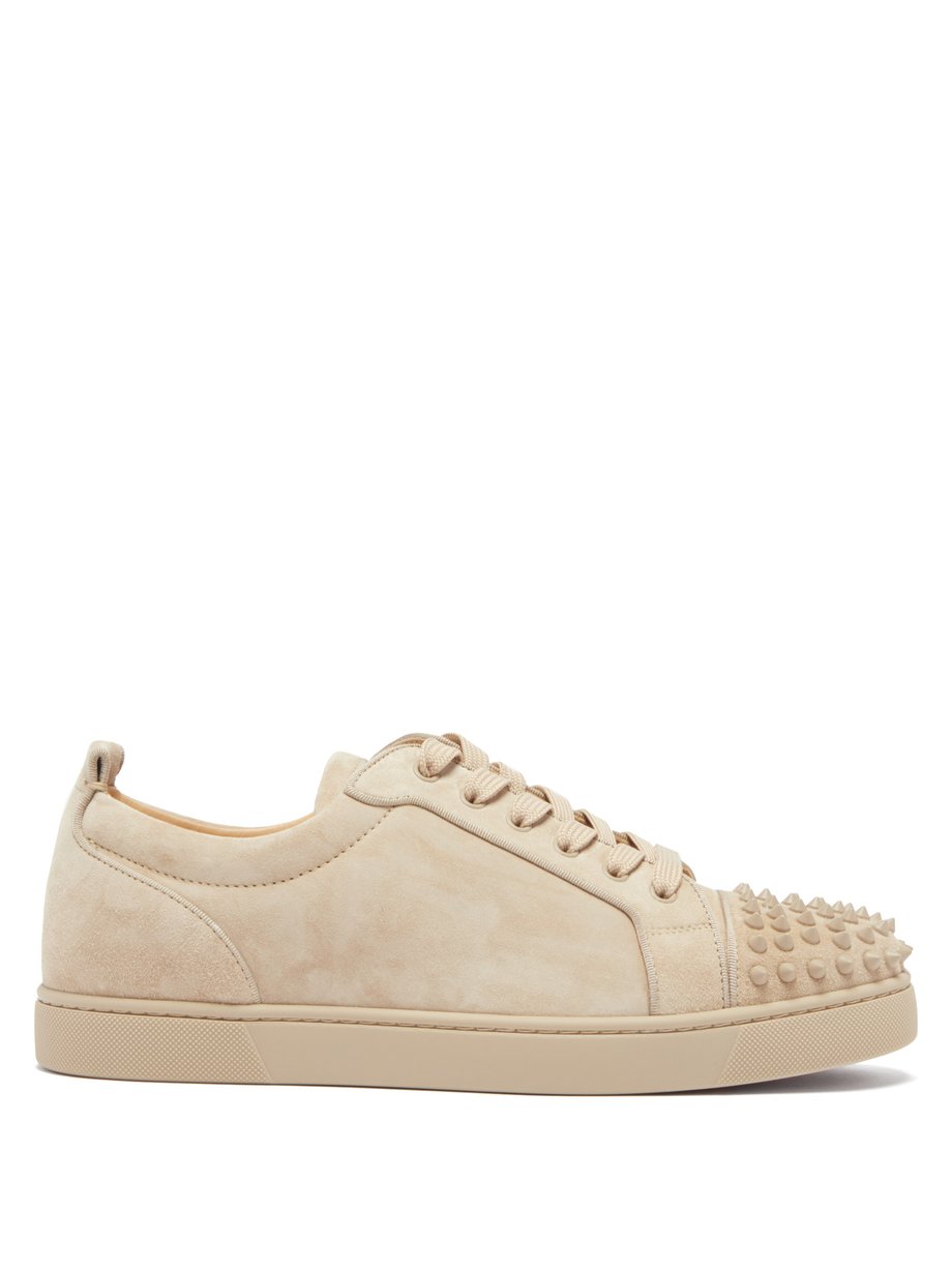 Louis Junior spike-embellished suede trainers