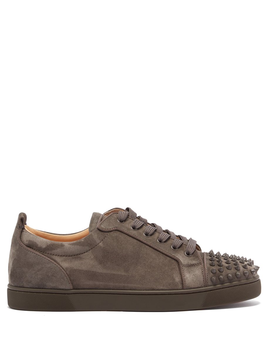 Louis Junior spike-embellished suede trainers Christian Louboutin | MATCHESFASHION FR