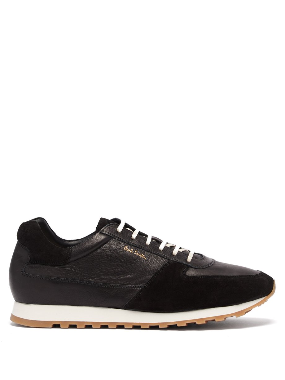 Black Velo leather and suede trainers | Paul Smith | MATCHESFASHION UK
