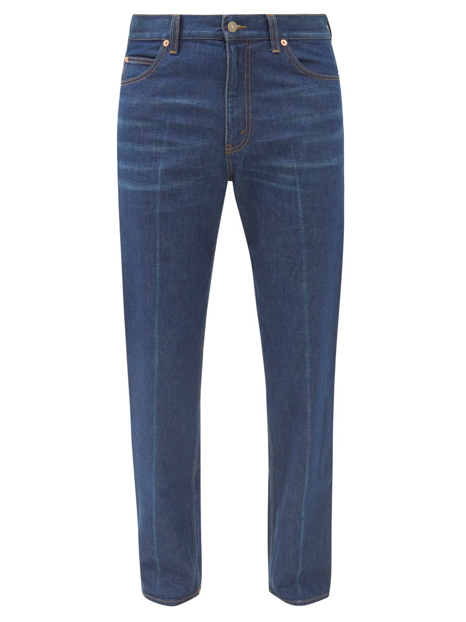 uendelig Irreplaceable tendens Blue Logo-patch jeans | Gucci | MATCHESFASHION US