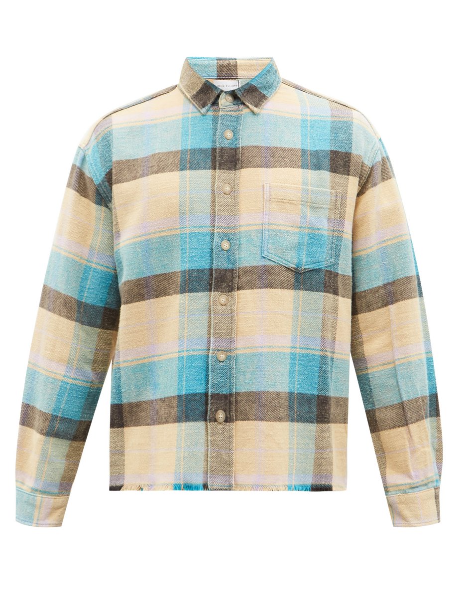 Multi Hemi checked brushed-cotton shirt | John Elliott | MATCHESFASHION UK
