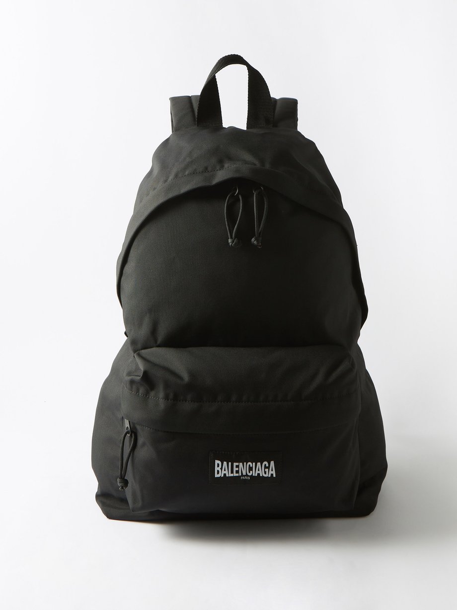 발렌시아가 Balenciaga Black Explorer nylon backpack