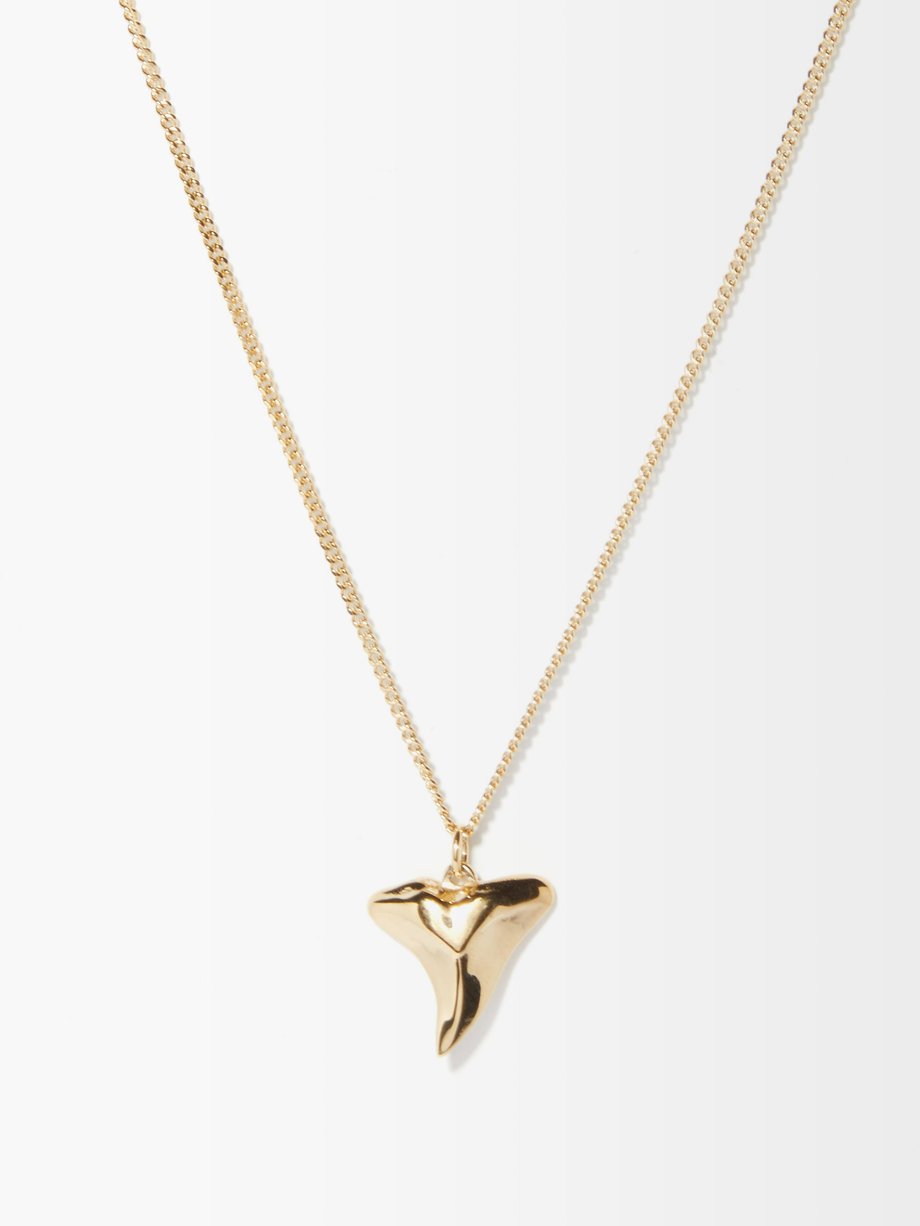 Metallic Shark Tooth 14kt gold-vermeil necklace | Miansai