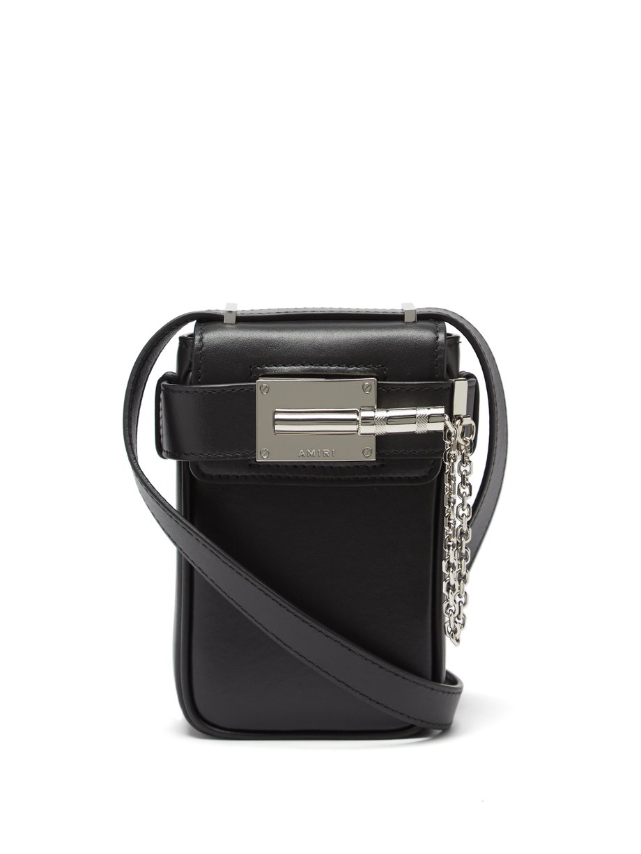 Black Amp mini leather cross-body bag | Amiri | MATCHESFASHION US