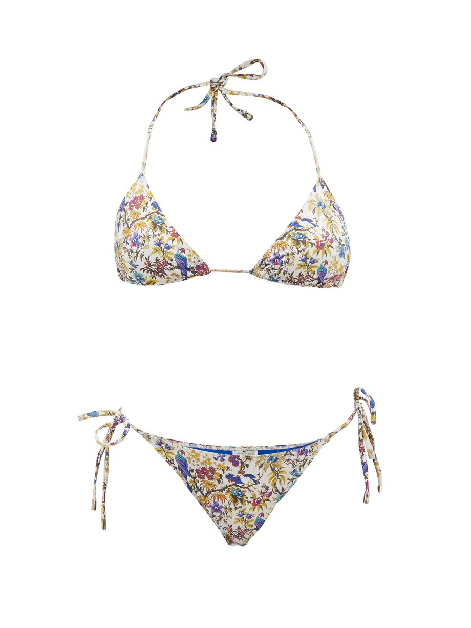 Print Santa Barbara floral-print triangle bikini | Etro | MATCHESFASHION US