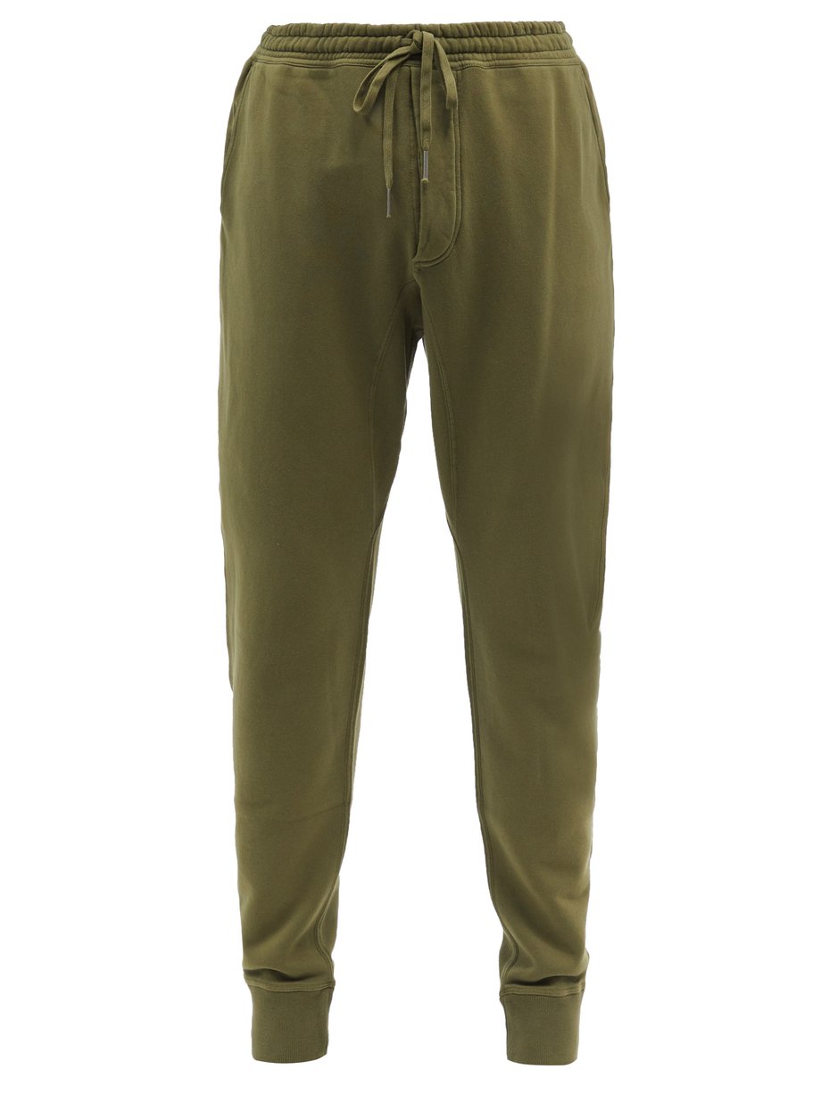 Tom Ford Green Cotton-jersey track pants | 매치스패션, 모던 럭셔리 온라인 쇼핑