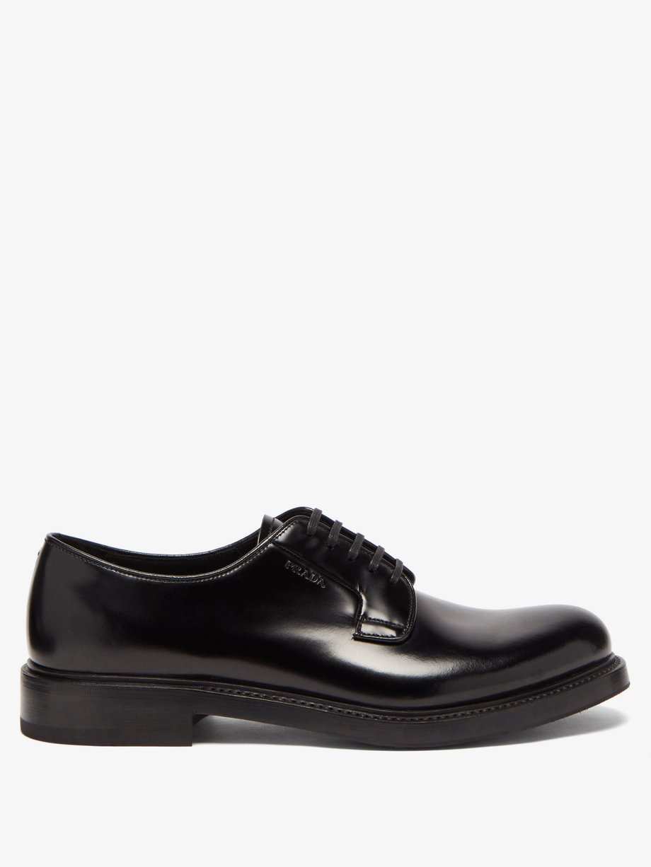 Black Leather Derby shoes | Prada | MATCHESFASHION UK