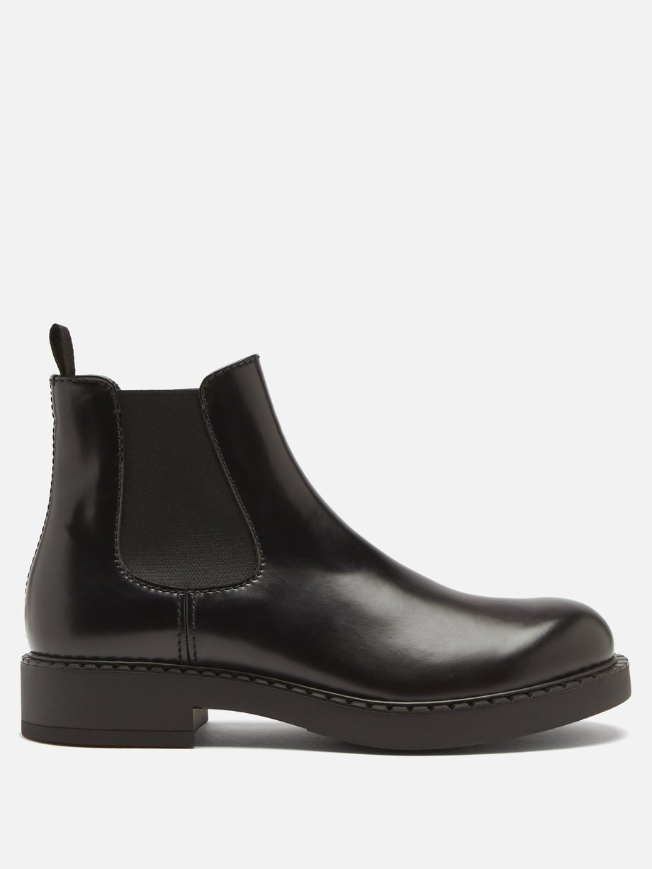 prada black chelsea boots