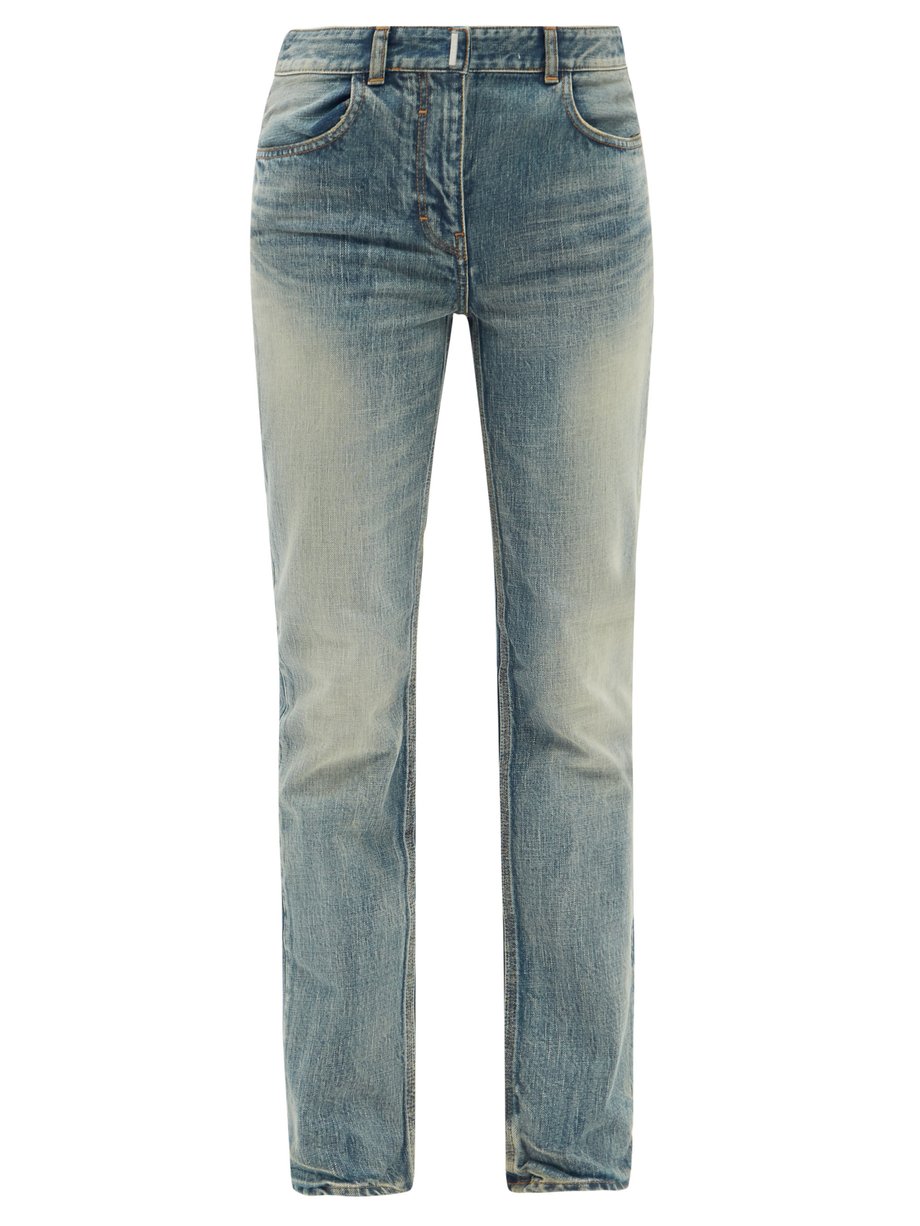 Logo-plaque straight-leg jeans Blue Givenchy | MATCHESFASHION FR