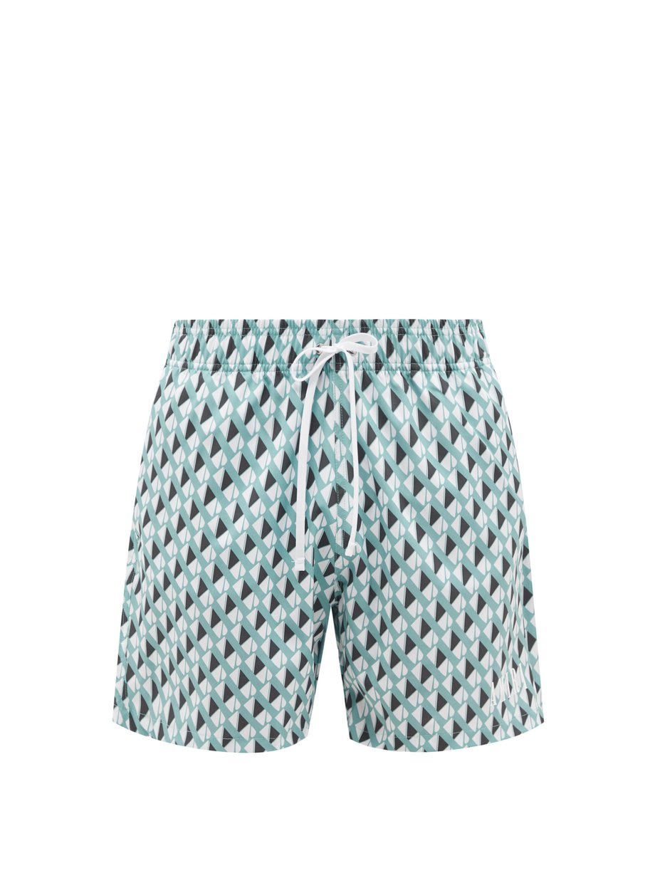 Blue Logo-print swim shorts | Amiri | MATCHESFASHION UK